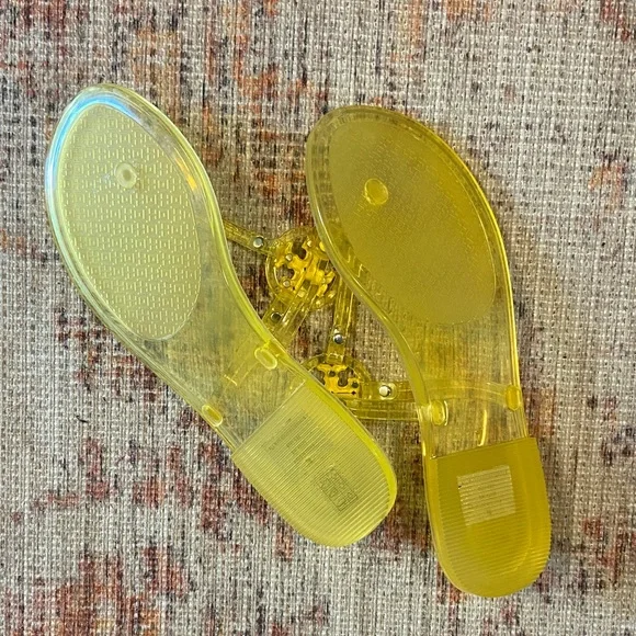 Tory Burch Translucent Yellow Slides - Picture 2 of 3